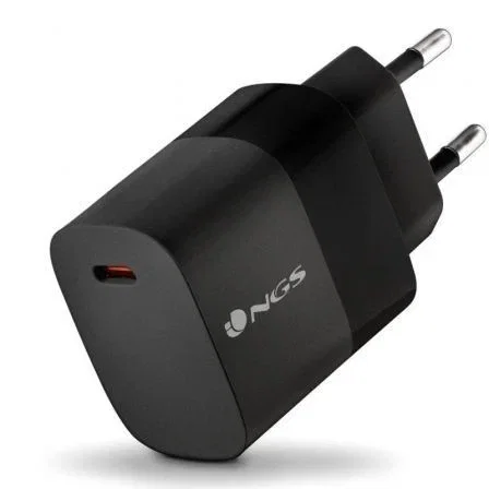 NGS Cargador de Pared GaN2 20W USB-C Negro BUD20W NGS Cargador de Pared GaN2 20W USB-C Negro BUD20W
